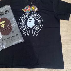 BAPE X CHROME HEARTS T Shirt