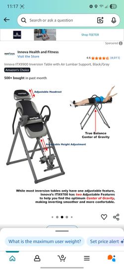 Inversion Table - Gently Used/ Like New!