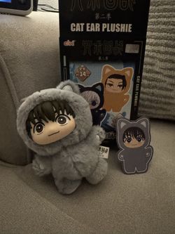 Jujutsu kaisen Cat Ear Keychain Plushie 
