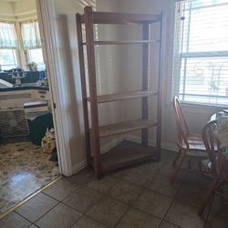 Solid Oak Shelving Unit