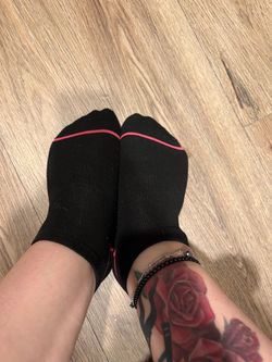 Pair of Women’s Black Size 9 Socks Used