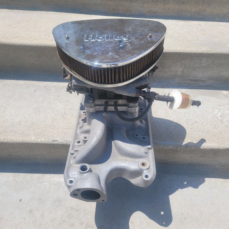 Four Barrel Holley With Spacer