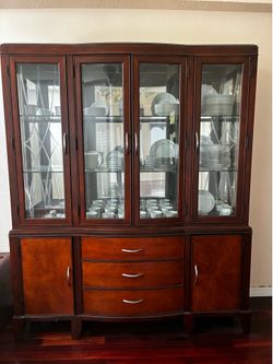 China Cabinet and Cherrywood Entertainment Center