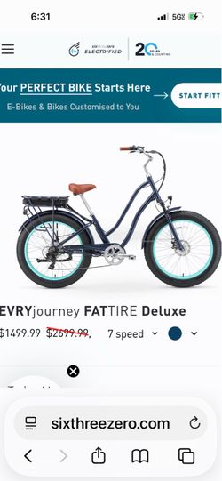 SixThreeZero Women’s fat tire ebike