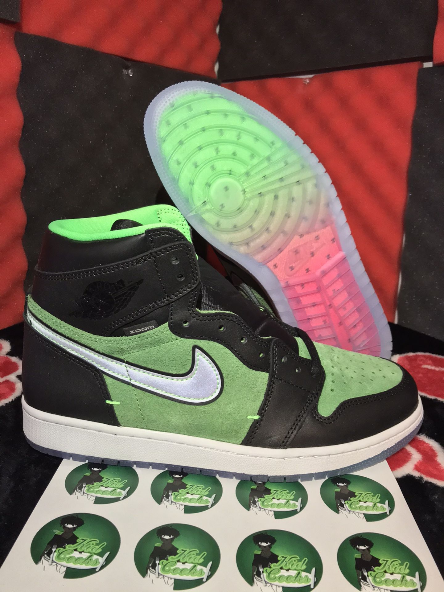 Jordan 1 High Zoom “Rage Green sz 10