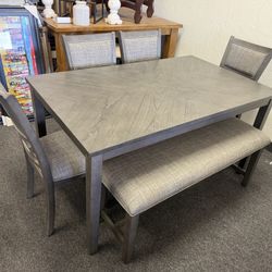 Dining Table With 4 Chairs And Bench 