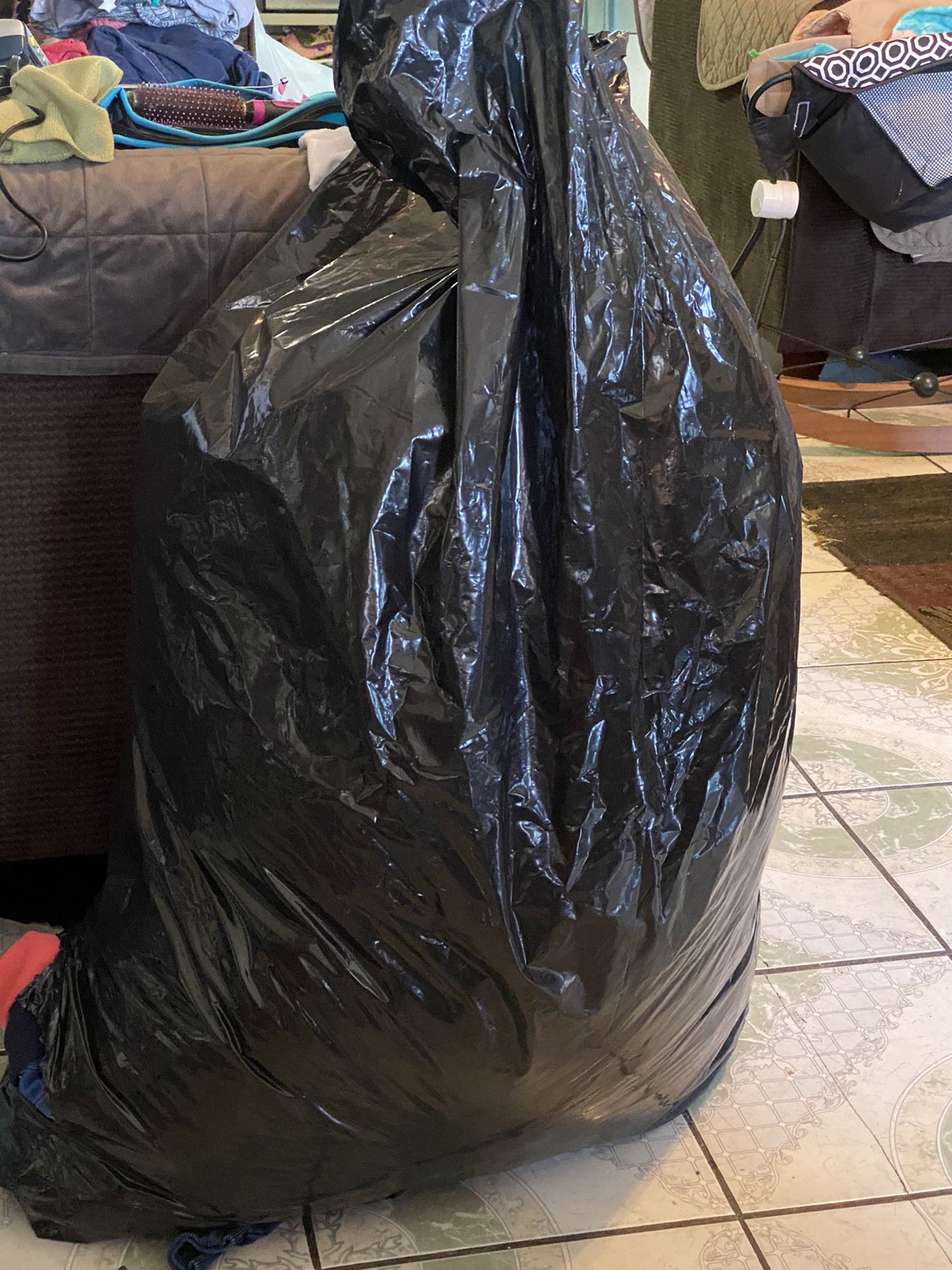 Big bag of used girl clothes