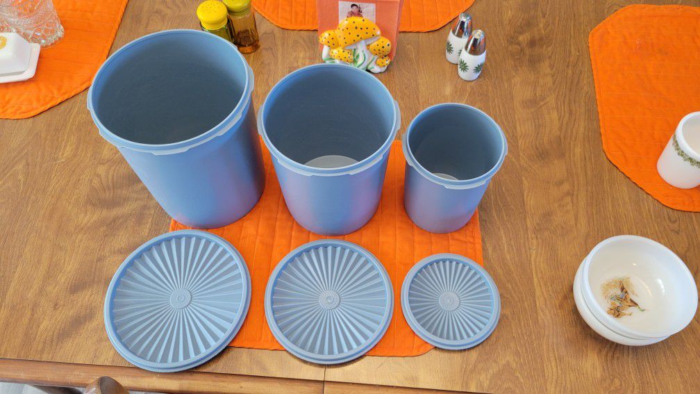 Vintage Tupperware Nesting Canisters Set Of 3 for Sale in Mountlake  Terrace, WA - OfferUp
