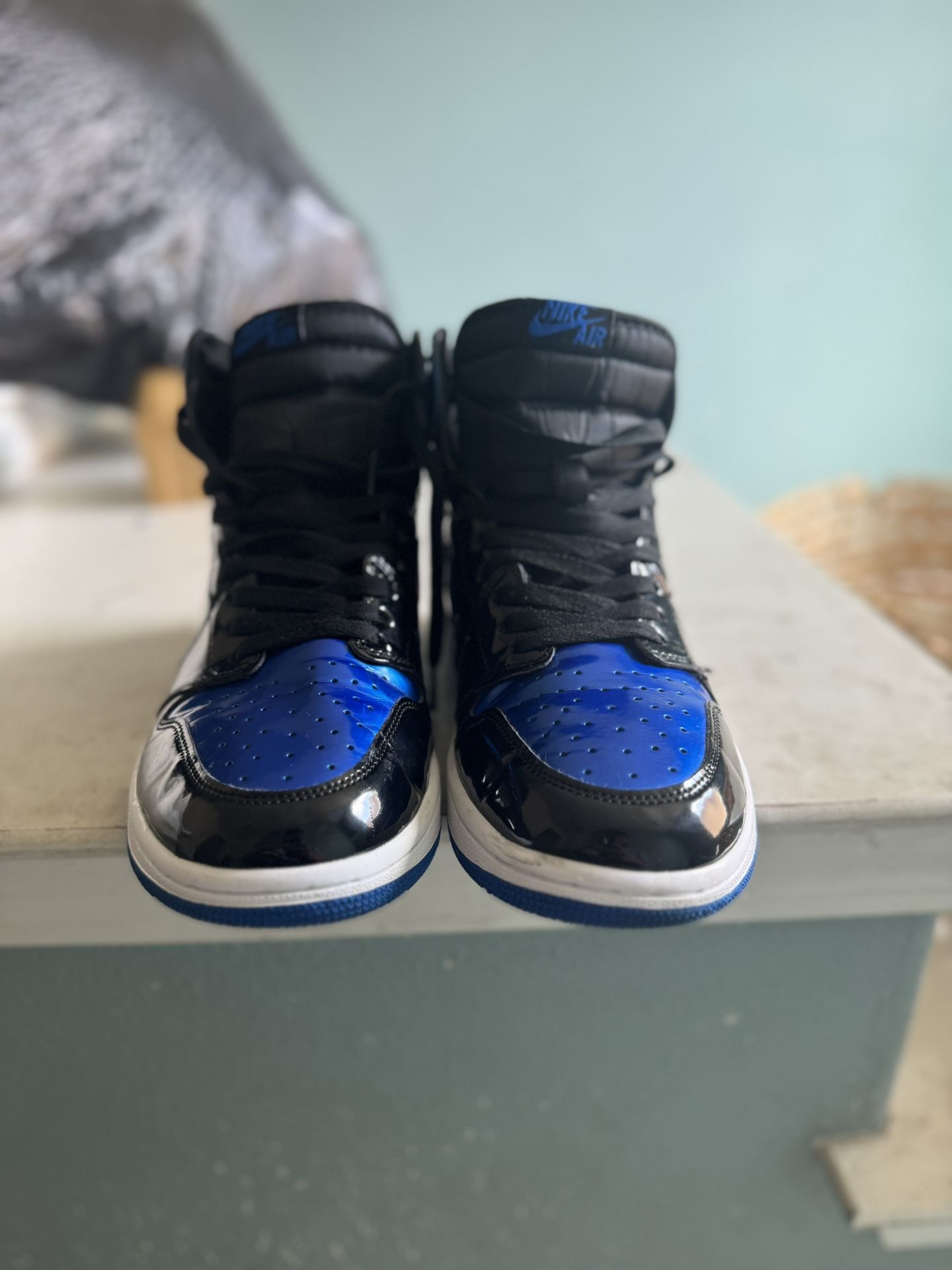 Selling Air Jordans 1 High OG Leather Patent Royal
