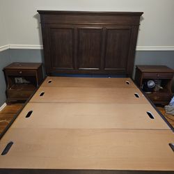 Queen Bed Frame From Costco With Charging Ports!