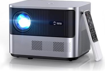 Super 4K Support WiFi Bluetooth Projector, Outdoor Projector with Full-Sealed Engine Electric Focus