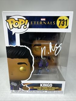 KUMAIL NANJIANI SIGNED FUNKO POP MARVEL ETERNALS KINGO MCU PSA COA