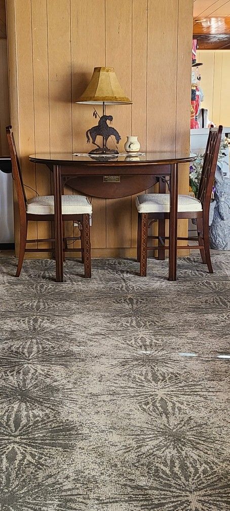 Britt & Carter Drop Leaf Table With Two Chairs