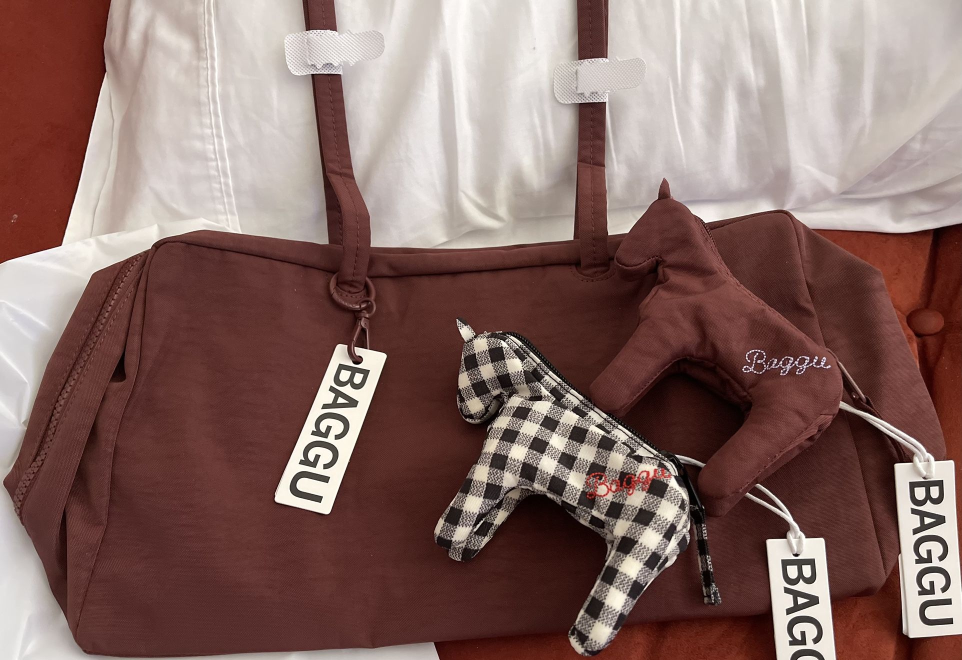 Mahogany Medium Baggu Bowler Bag