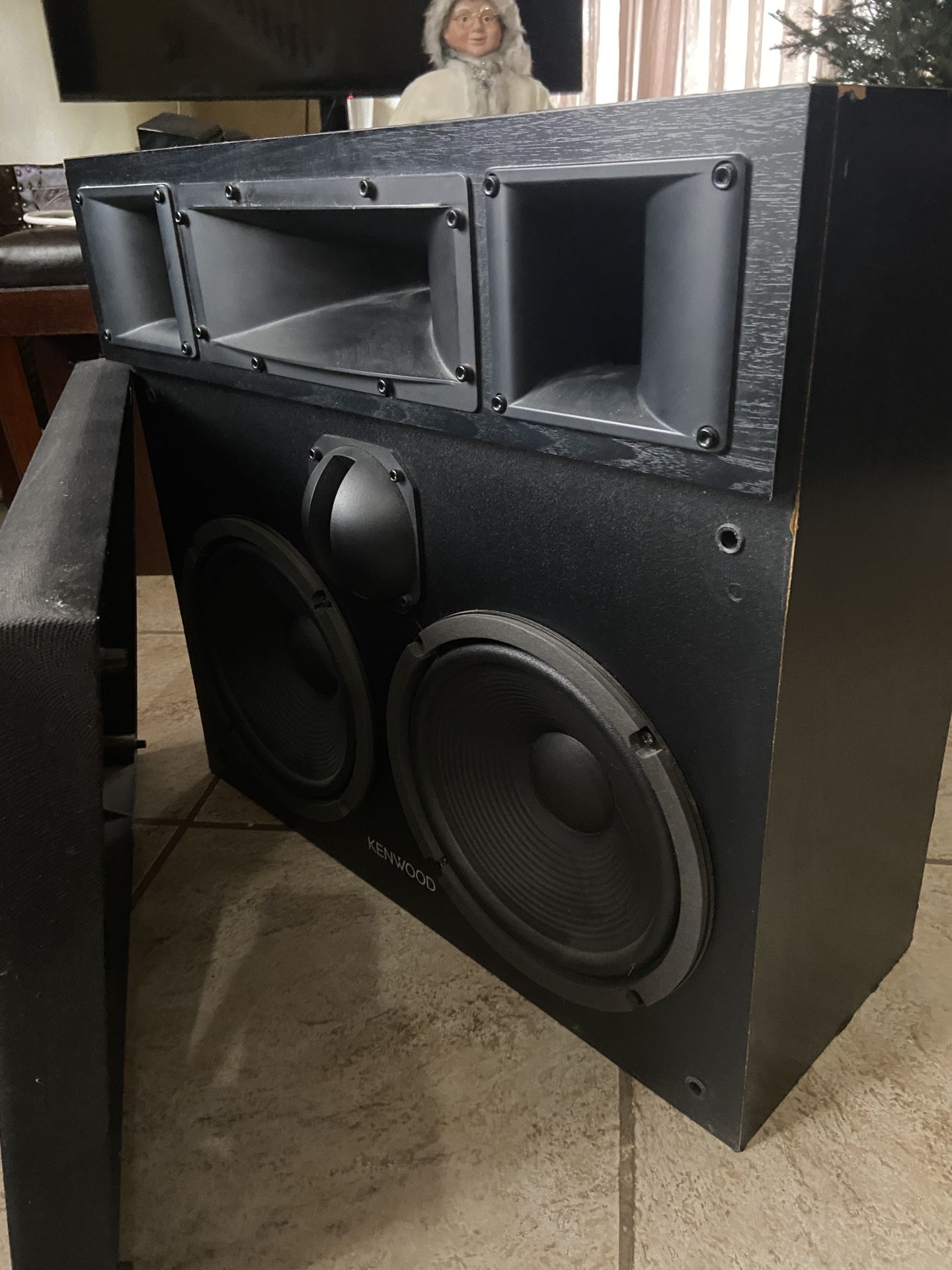 VINTAGE SET OF 2 KENWOOD MV-5 LOUD SPEAKERS-TESTED! LOCAL FL PICK UP ONLY