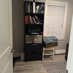 Black Storage Shelves / Book Case
