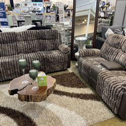 RECLINING SOFA & LOVESEAT