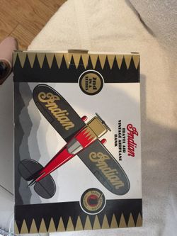 Indian travel air vintage airplane bank