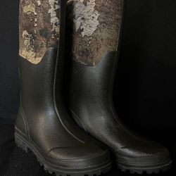 Red Head Waterproof Camouflage Pull On Black Hunting Outdoor Rain Boots Size 10
