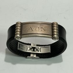 Tiffany & Co X Paloma Picasso ~ ID Bracelet ~ Sterling/SS/Rubber ~ Monogrammed