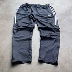 Vintage Adidas Grey White Baggy Joggers