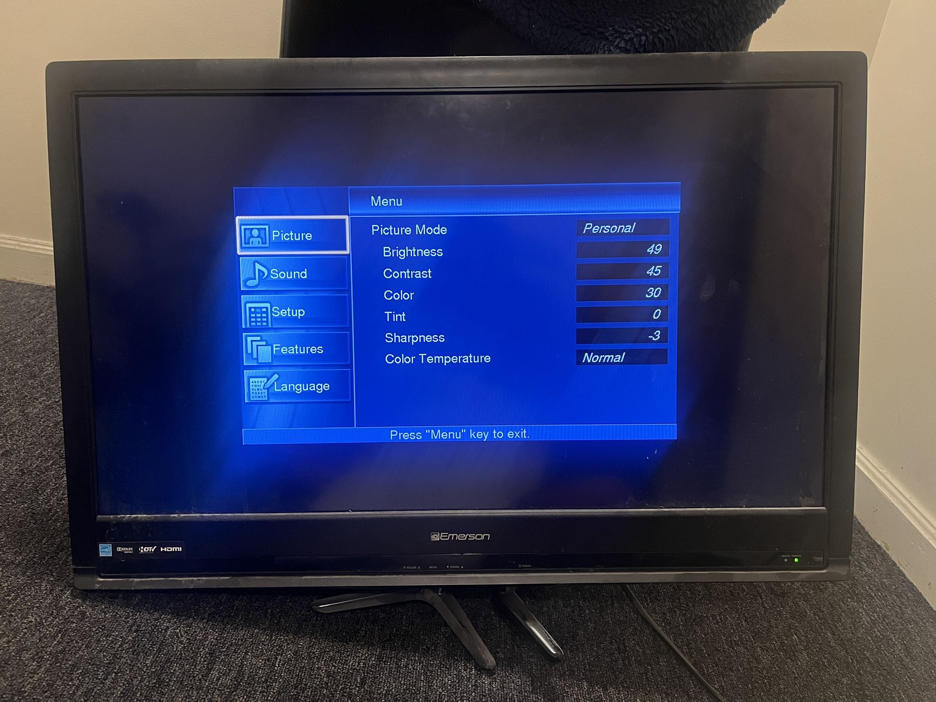 Emerson 32’ LCD HDMI TV