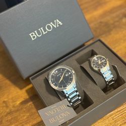 Bulova His & Hers Watch Set – Brand New in Box
