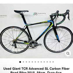 Used Giant TCR Advanced SL Carbon Fiber Road Bike-2015, 56cm, Dura-Ace, MSRP:$6,200