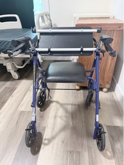 Rolling drive walker
