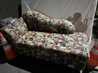 Patterned Chaise Lounge.