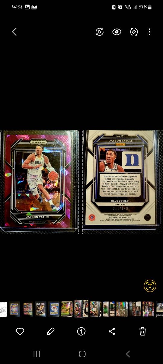 Jayson Tatum Numbered Card