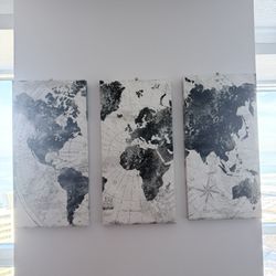 World Map Wall Art 