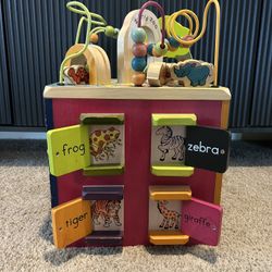 Wooden Activity Cube