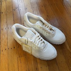 Mens Nike air max 90 white sneakers