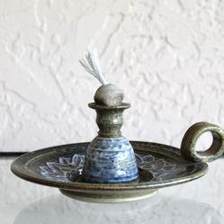 Hand-Thrown Oil Lamp