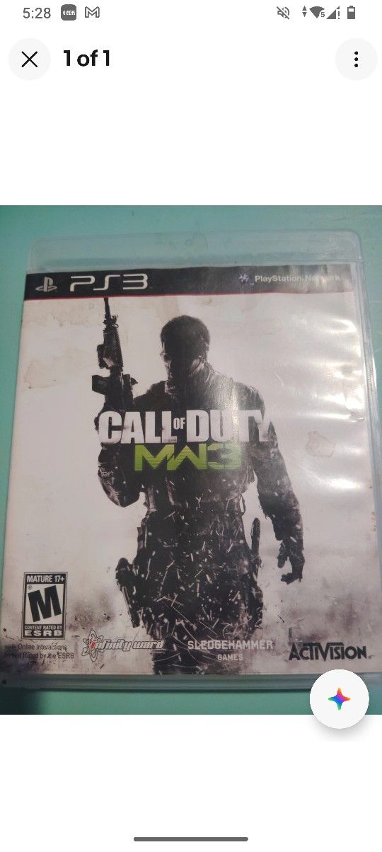 Call Of Duty Mw3 Ps3
