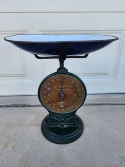 Vintage Salter Trade Spring Balance 50T Scale England Antique Brass