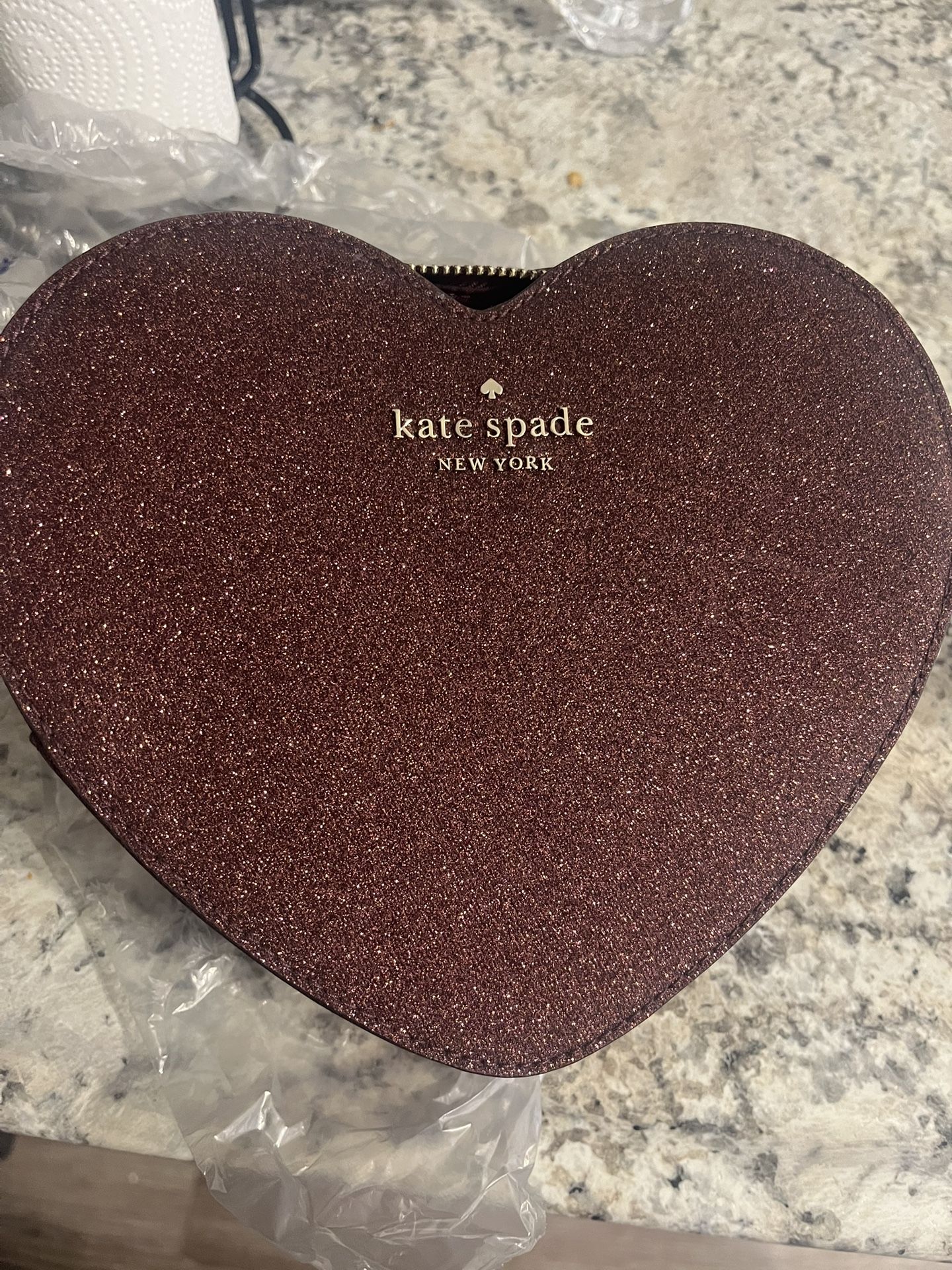 kate spade glitter purse