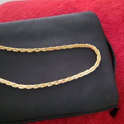 14k GOLD PLATED 8mm Diamond Cut Chain 30"