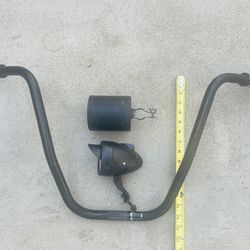 Ape Hanger Bars With Front Light And Cup Holder