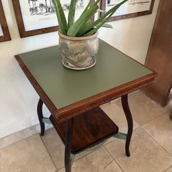 Antique Two-Tier Side Table