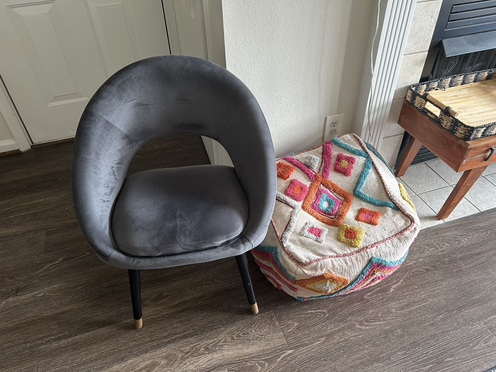 Comfy Chair And Pouf Ottoman Bean Bag
