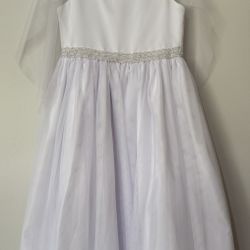Size 14 White First Communion Dress