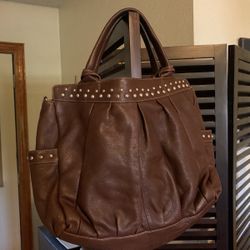 Dark Brown Leather Handbag 👜
