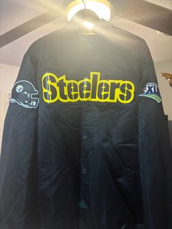 Pittsburgh Steelers Super Bowl Satin Snap Jacket