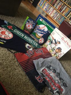 Boston Red Sox’s Package Deal ~ Shirts-Sign-Book-Bag-Pin and More !!