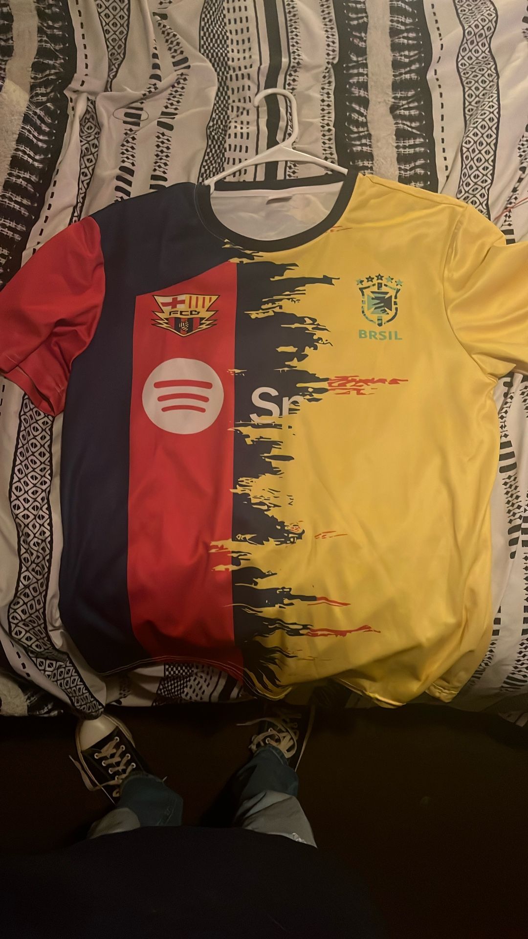FC Barcelona x Brazil Mashup Soccer Jersey (Fan Made