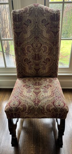 Set of 8 Dining Chairs Custom High Back