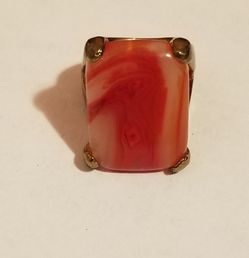 Beautiful coral ring Not Real Gold