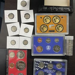 Silver Coins And Note 